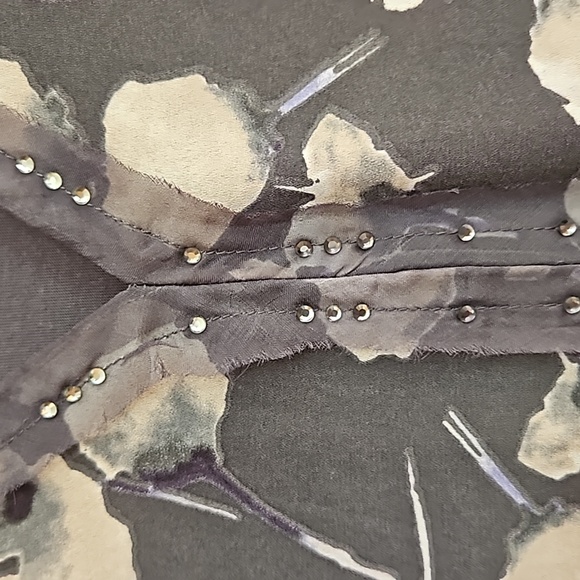 Vera Wang Shear Lined Floral Sleveless Tunic. Sz: XS - Picture 4 of 11